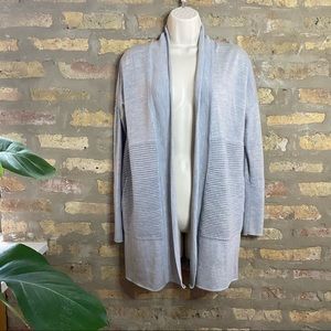 LULULEMON ~ 100% Wool Gray Knit Cardigan Sweater